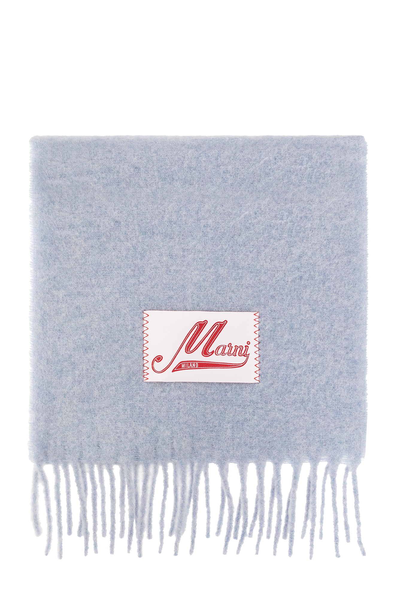 Light blue Scarf with logo patch Marni - Vitkac GB
